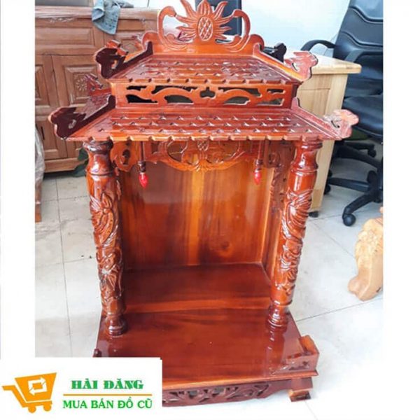 Thanh Lý Bàn Thờ Ông Địa Gỗ Tràm Mái Ngói 60 BT19 3