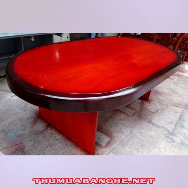 Bàn Họp Cũ Giá Rẻ Oval Đẹp Chất Lượng Tốt -1