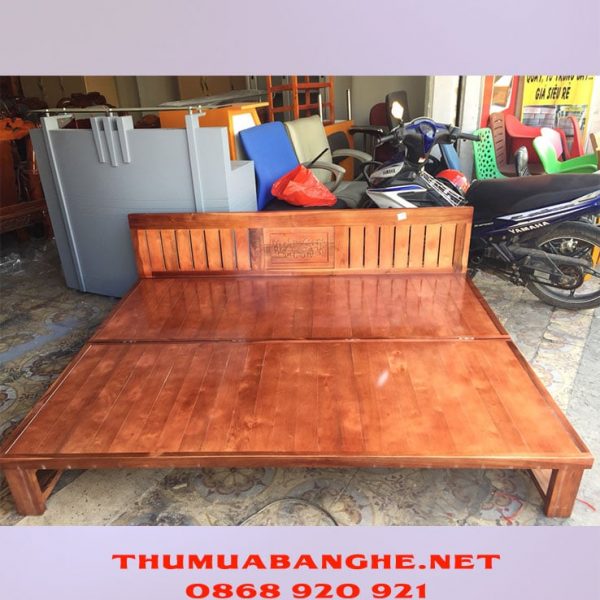 Thanh Lý Giường Gấp Trường Kỹ Gỗ Xoan 1m9 1