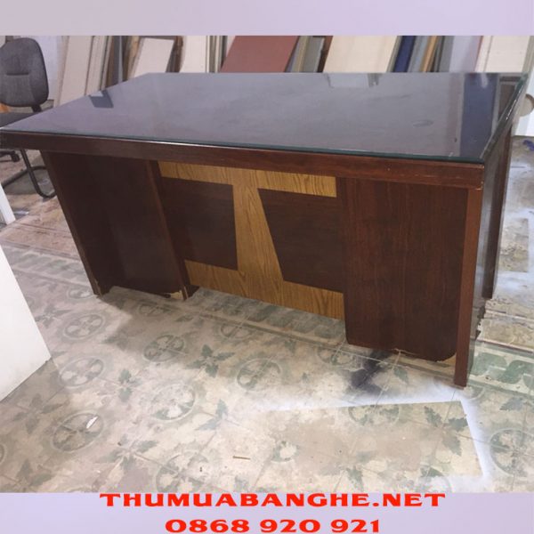 Bàn Trưởng Phòng Cũ 1m8 MDF Màu Nâu -1