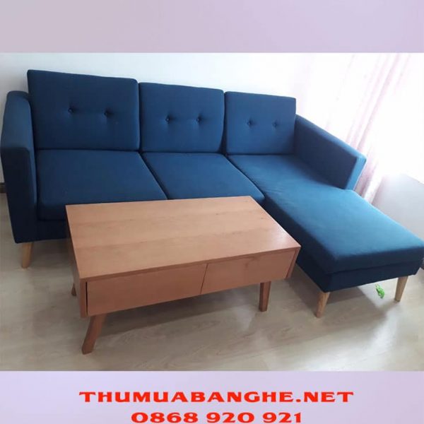 Thanh Lý Bộ Ghế Sofa Bọc Vải Cao Cấp Kèm Bàn Gỗ -1