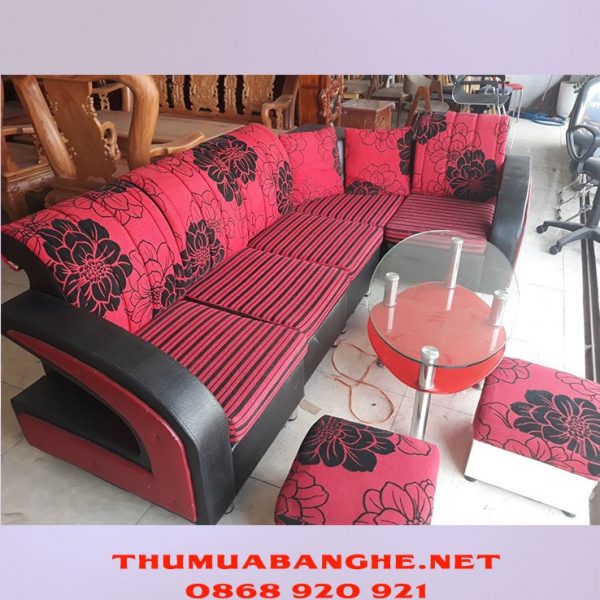 Thanh Lý Bộ Bàn Ghế Sofa Bọc Vải Giá Rẻ -1