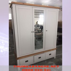 Thanh Lý Tủ Quần Áo Gỗ 1m6 x 2m Xuất Khẩu Châu Âu -1