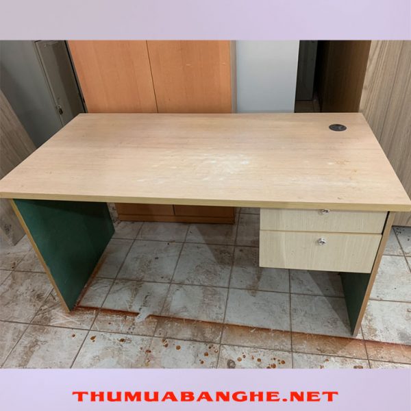 Bàn Văn Phòng Cũ 1m4 Có Hộc Tủ -1