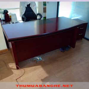 Thanh Lý Bàn Giám Đốc 90cm x 1m8 Nâu -1