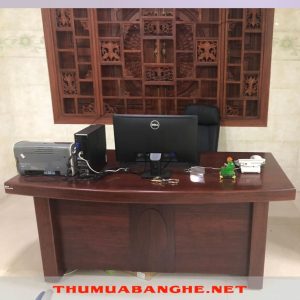 Thanh Lý Bàn Giám Đốc Không Học 1m8 Màu Nâu -1