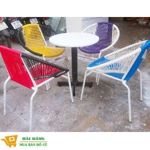 Thanh Lý Bàn Ghế Cafe Khung Sắt Giá Rẻ 3