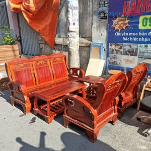 Thanh Lý Bộ Salon Gỗ Tràm Cũ Cao Cấp Giá Rẻ 5