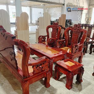 Thanh Lý Bộ Salon Gỗ Gõ Tay 10 Trạm Bát Tiên Tồn Kho 2 Thanh Lý Bộ Salon Gỗ Gõ Tay 10 Trạm Bát Tiên Tồn Kho 5