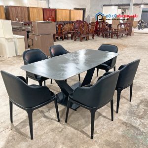 Thanh Lý Bộ Bàn Ăn 6 Ghế Cũ Bọc Simili Giá Rẻ 5