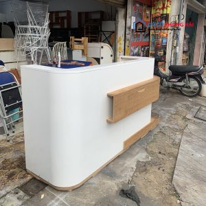 Thanh Lý Quầy Lễ Tân Gỗ Sồi 1M9 x 1M1 Giá Rẻ 5