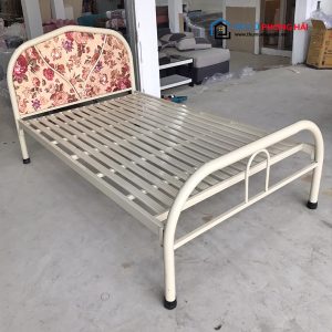 Giường Ngủ Sắt Màu Kem 1M2 Tồn Kho Giá Rẻ 5