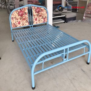 Giường Ngủ Sắt Màu Xanh 1M4 Tồn Kho Giá Rẻ 2 Giường Ngủ Sắt Màu Xanh 1M4 Tồn Kho Giá Rẻ 5