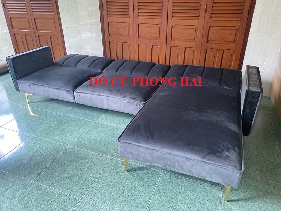 Bộ sofa Bed góc L bọc vải nhung tồn kho sofa-bed-goc-l Bộ sofa Bed góc L bọc vải nhung tồn kho