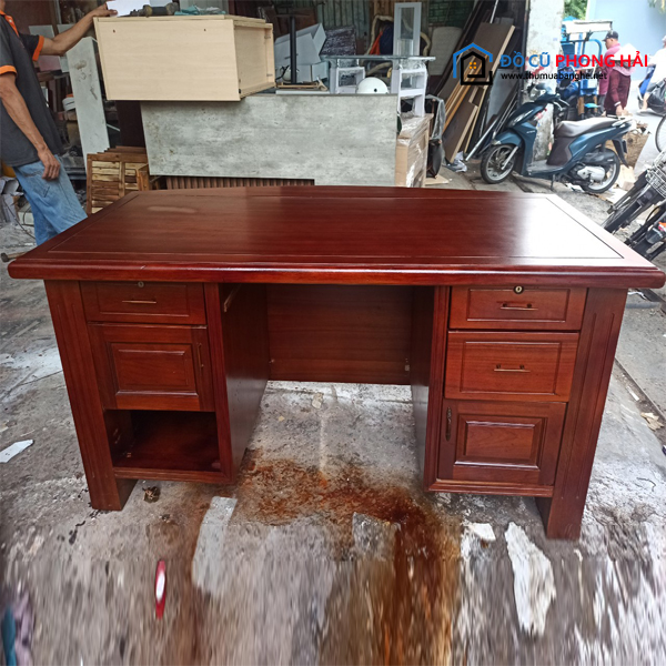 ban-9 Thanh Lý Bàn Giám Đốc Cũ 1M7 Gỗ Xoan Đào Cao Cấp  