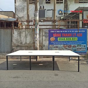 Thanh Lý Bàn Họp Cũ Lớn Chân Sắt 3M5x2M Giá Rẻ 2 Thanh Lý Bàn Họp Cũ Lớn Chân Sắt 3M5x2M Giá Rẻ 5