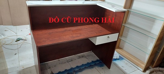 quay-l Thanh lý quầy lễ tân mới 1m2*1m1*60cm  