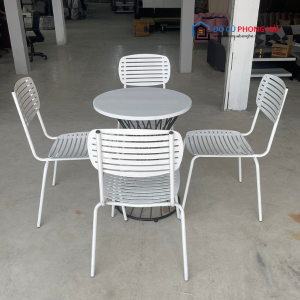 Thanh Lý Bộ Bàn Ghế Cafe Khung Sắt Trắng Hàng Tồn Kho 2 Thanh Lý Bộ Bàn Ghế Cafe Khung Sắt Trắng Hàng Tồn Kho 5