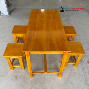 Thanh Lý Bộ Bàn Ghế Gỗ Quán Ăn Nhậu Mới 99% 5