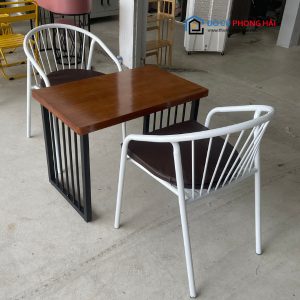 Bàn Ghế Cafe Khung Sắt 9 Lá Hàng Thanh Lý Tồn Kho 5
