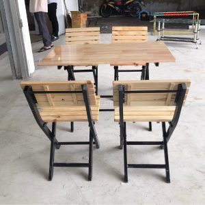 Thanh Lý Bộ Bàn Ăn 4 Ghế Gỗ Hàng Tồn Kho 5