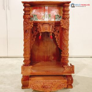 Thanh Lý Bàn Thờ Thần Tài Cột Rồng Có Đèn Tồn Kho 9