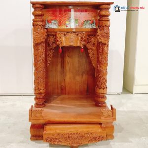 Thanh Lý Bàn Thờ Thần Tài Cột Rồng Có Đèn Tồn Kho 13