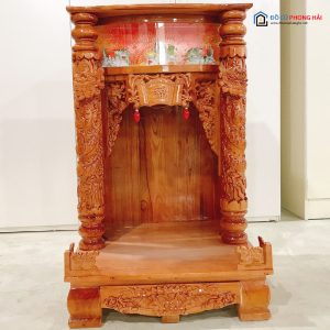 Thanh Lý Bàn Thờ Thần Tài Cột Rồng Có Đèn Tồn Kho 12