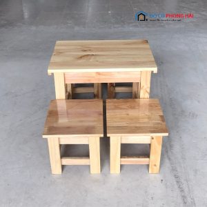 Thanh Lý Bộ Bàn Ghế Cafe Gỗ Nhỏ Tồn Kho 5