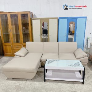 Thanh Lý Sofa Chữ L Màu Kem Sang Trọng Tồn Kho 7