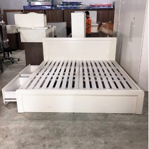 Thanh Lý Giường Gỗ 2 Hộc Cũ Sang Trọng 5