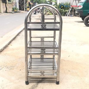 Thanh Lý Kệ Chén Inox 3 Tầng Tồn Kho 5