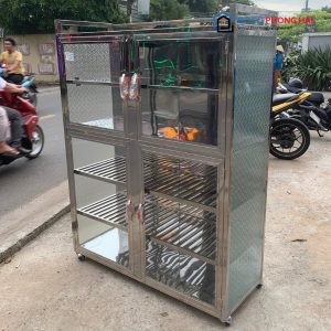Thanh Lý Tủ Chén Inox Kính 5 Tầng 1M2 Tồn Kho 3 Thanh Lý Tủ Chén Inox Kính 5 Tầng 1M2 Tồn Kho 8