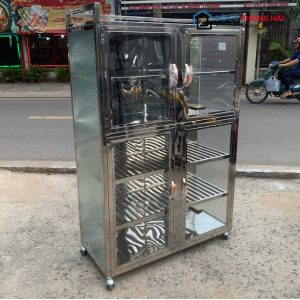 Thanh Lý Tủ Chén Inox Kính 5 Tầng 1M Tồn Kho 6