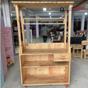 Thanh Lý Quầy Cafe Gỗ Mái Ngang 1M05 Tồn Kho 5