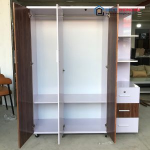 Thanh Lý Tủ Quần Áo Nhựa 3 Cánh Liền Kệ Sang Trọng 5