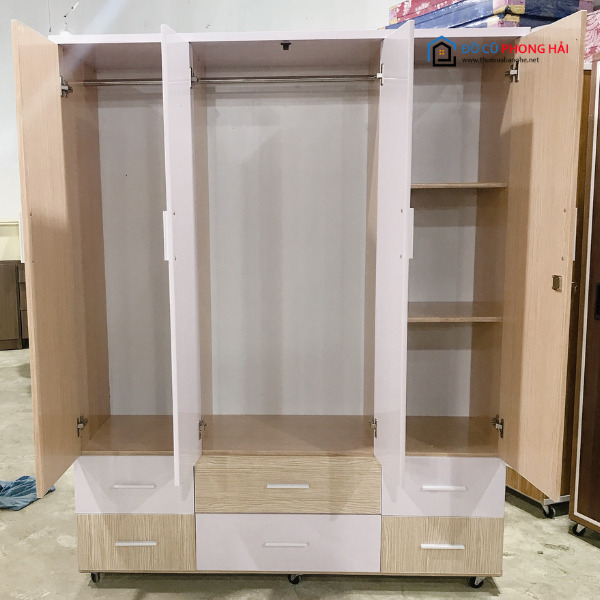 thanh-ly-tu-quan-ao-10-2 Thanh Lý Tủ Quần Áo Nhựa 4 Cánh 6 Hộc Tồn Kho  