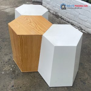 Bục Ngồi Lục Giác Gỗ Mới 90% 7