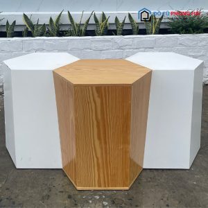 Bục Ngồi Lục Giác Gỗ Mới 90% 6