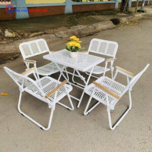 Thanh Lý Ghế Cafe Sắt Lưng Thấp Sang Trọng (Nhiều Màu) 3 ghe-xep-cafe-sat