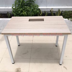 Thanh Lý Bàn Làm Việc Chân Sắt Vuông 1M Cũ Giá Tốt 5