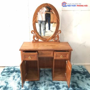Thanh Lý Bàn Trang Điểm Gỗ Hương Xám 1M Tồn Kho Giá Rẻ 5