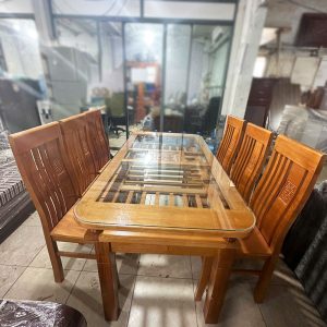 Thanh Lý Bộ Bàn Ăn 6 Ghế Gỗ Sồi Tồn Kho Giá Tốt