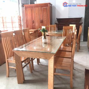 Thanh Lý Bộ Bàn Ăn 6 Ghế Gỗ Sồi Giá Tốt Tồn Kho 5
