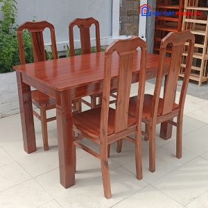 Thanh Lý Bộ Bàn Ăn Gỗ Xoan 4 Ghế Giá Siêu Tốt 7