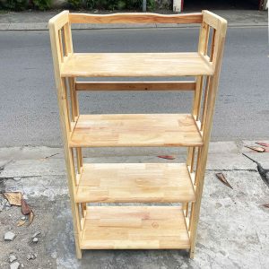 Thanh Lý Kệ Sách Gỗ Tự Nhiên 4 Tầng Tồn Kho Giá Tốt