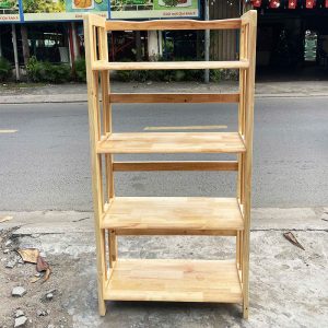 Thanh Lý Kệ Sách Gỗ Tự Nhiên 4 Tầng Tồn Kho Giá Tốt