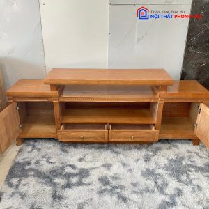 Thanh Lý Kệ Tivi Gỗ Xoan Đào 2M Tồn Kho Giá Tốt 5