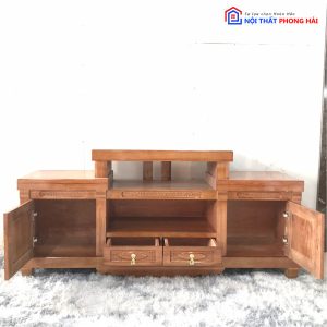 Thanh Lý Kệ Tivi Gỗ Xoan Đào 1M6 Tồn Kho Giá Rẻ 5