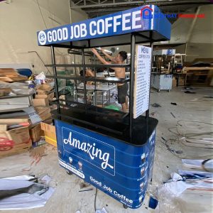 Thanh Lý Quầy Cafe Take Away Xanh Dương Tồn Kho Giá Tốt 5